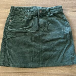 Green corduroy skirt from Cat and Jack